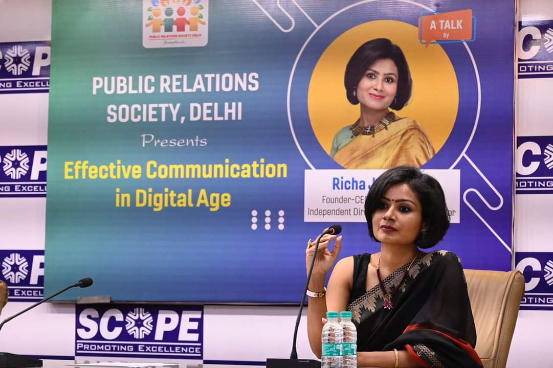 PR Society Delhi presents a talk on Effective Communication in Digital Age by Richa Jain