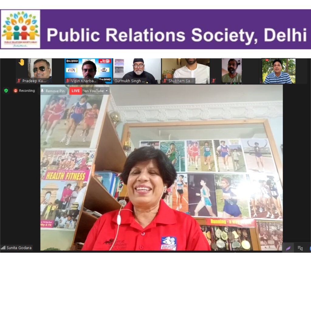 Rich Balanced Diet and Regular Exercise dominate at Dr. Sunita Godara’s Webinar organised by the PR Society Delhi.